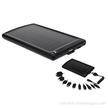 Universal Black 3000mA Solar Power Bank